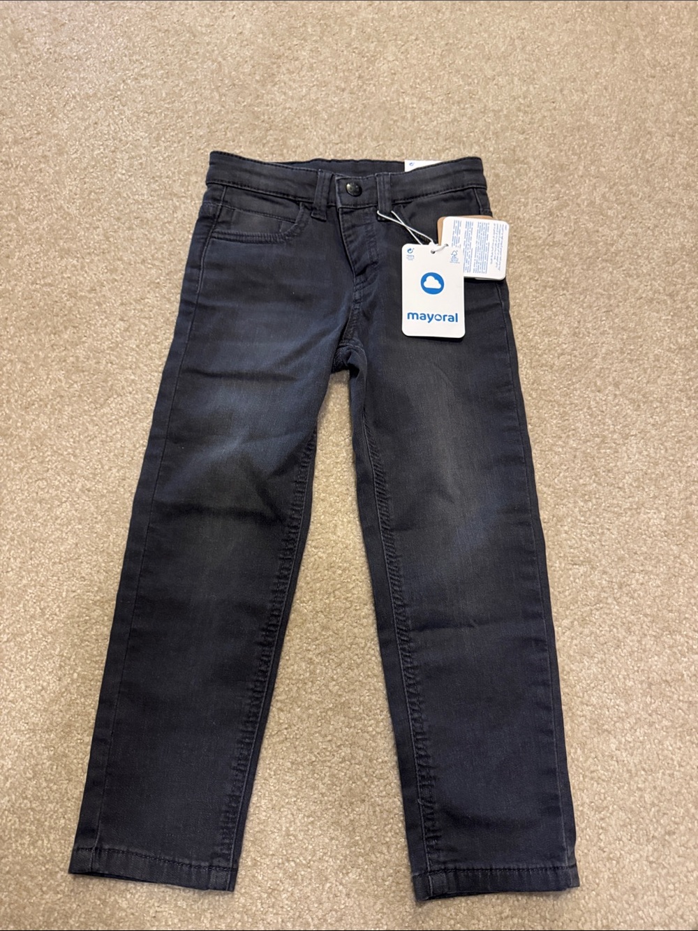 Mayoral Black Slim Straight Men's Jeans